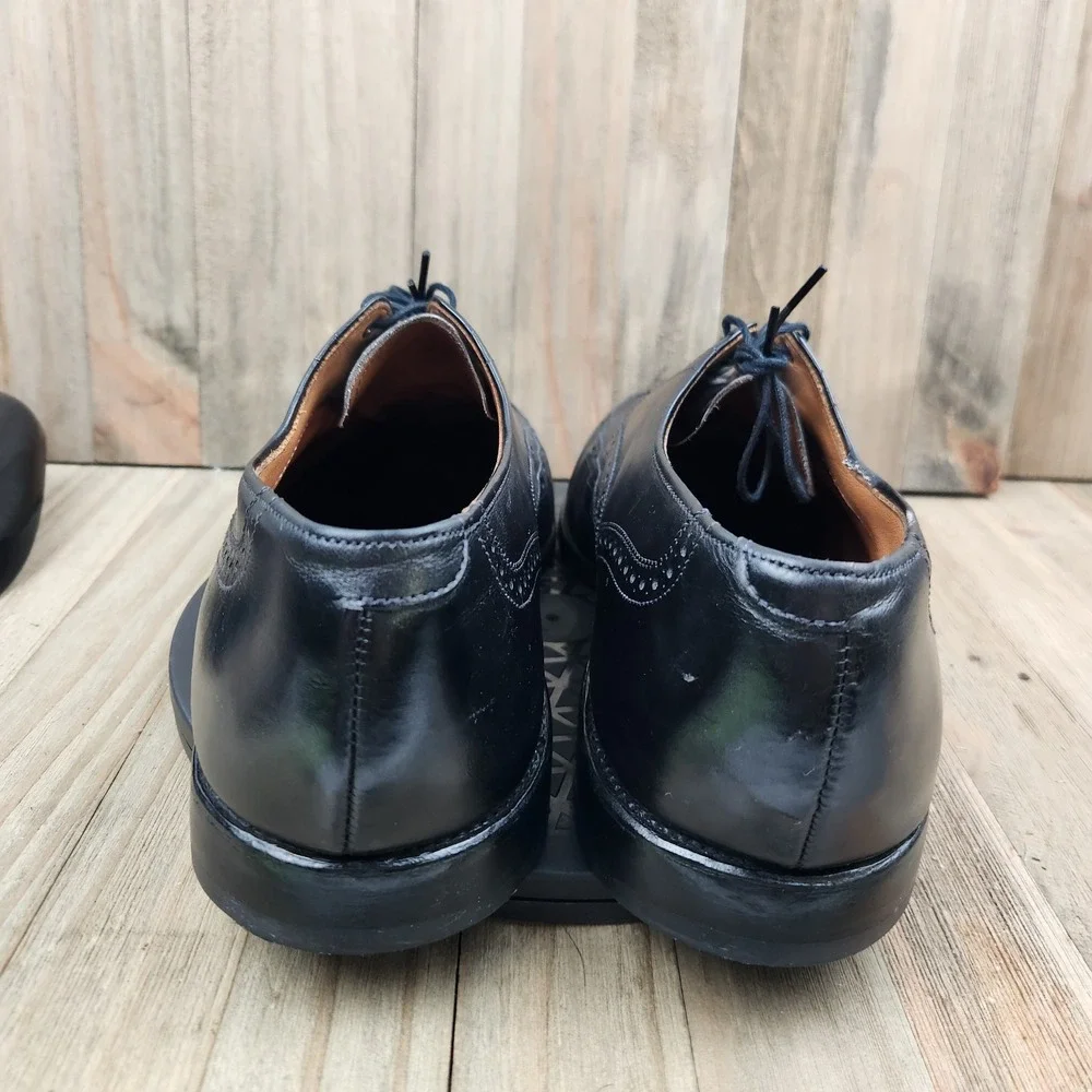 Allen Edmonds Chester Men's Size 9.5 Black Leather Brogue Oxfords‎ Shoes
